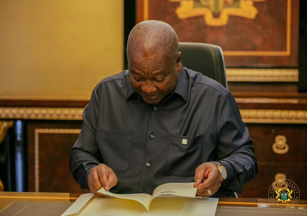 President Mahama signs Ghana Gold Board Bill into law