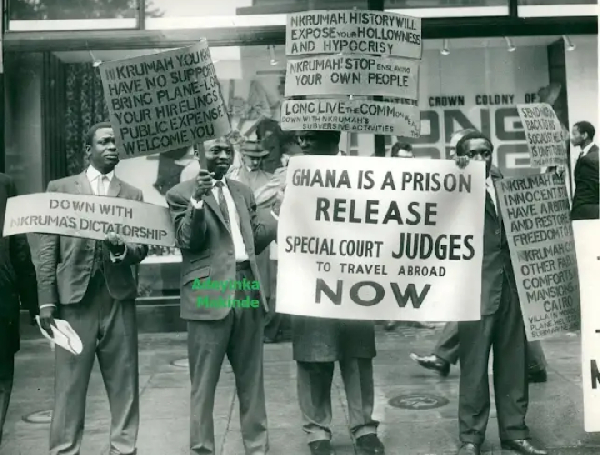 The time when some Ghanaians held a protest in London over Nkrumah’s ‘dictatorship’