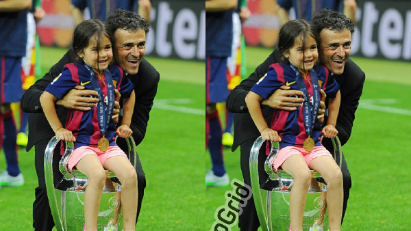 Watch as Luis Enrique pays emotional tribute to late daughter