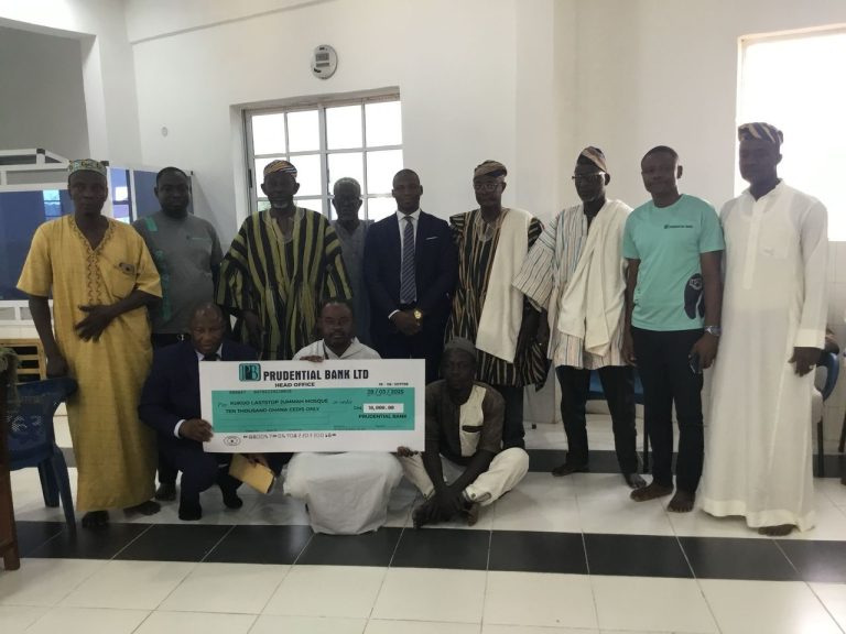 Prudential Bank donates to Muslims in Tamale to commemorate Eid
