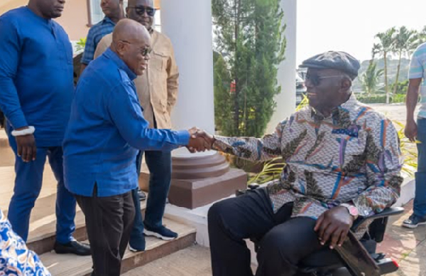 Akufo-Addo shares heartwarming moment with Kufuor