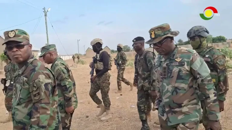 Ghana Army Chief at Site Where Soldier Was Killed