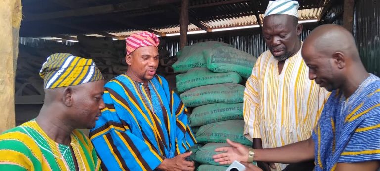 GCB MD supports construction of new Gbewaa Palace with 2,000 bags of cement