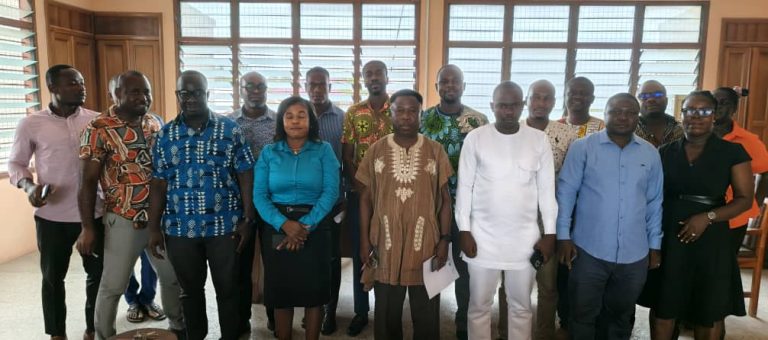 Central Tongu DCE holds first meeting with management staff, charts path for development