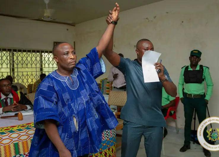 Abraham Ahiabu congratulates Akatsi North DCE, pledges full support  