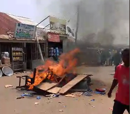 Irate NDC supporters storm Mampong office, burn items