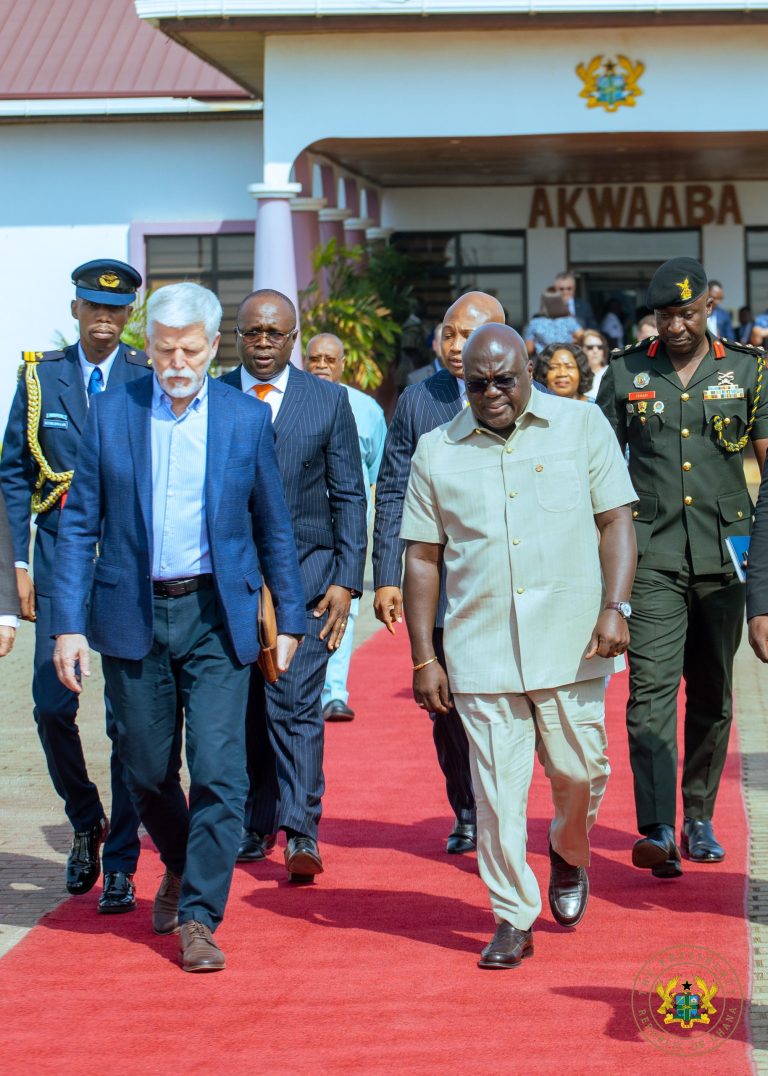 Czech Republic President departs Accra after a three-day State visit