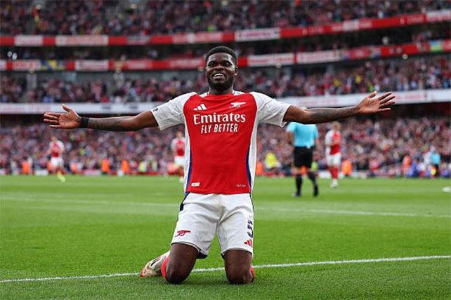 Partey Scores As Arsenal Draw With Brentford