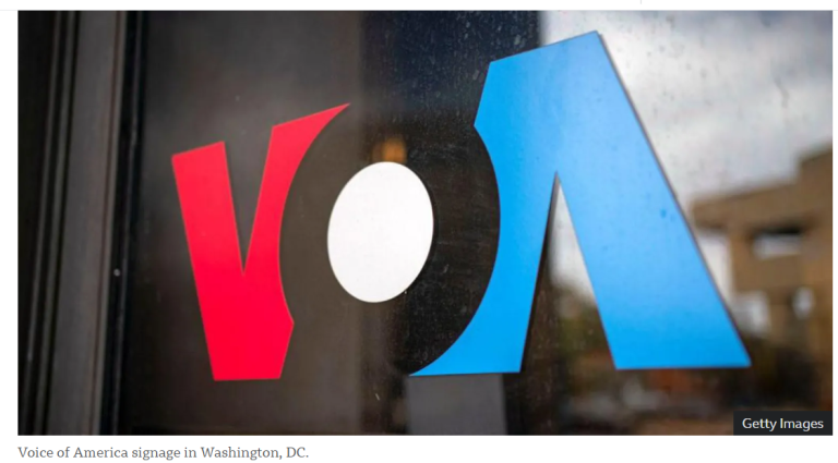 Judge halts Trump’s shutdown of Voice of America