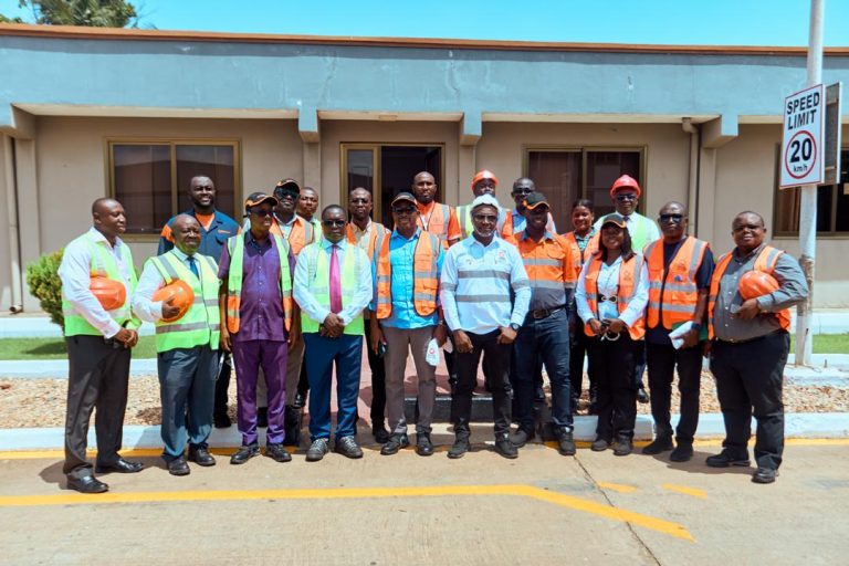 GOIL CEO tours Tema Lubes Oil Company