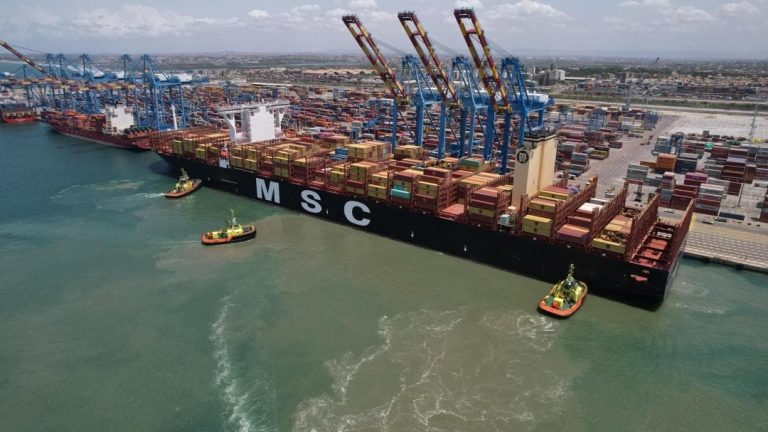 Ghana makes history! One of world’s largest container vessels docks successfully at Tema Port