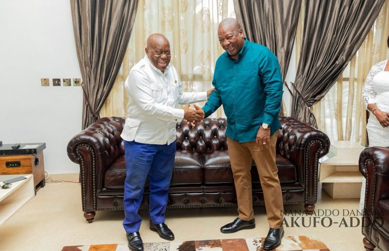 Mahama and Akufo-Addo’s historic Easter handshake that inspires a nation
