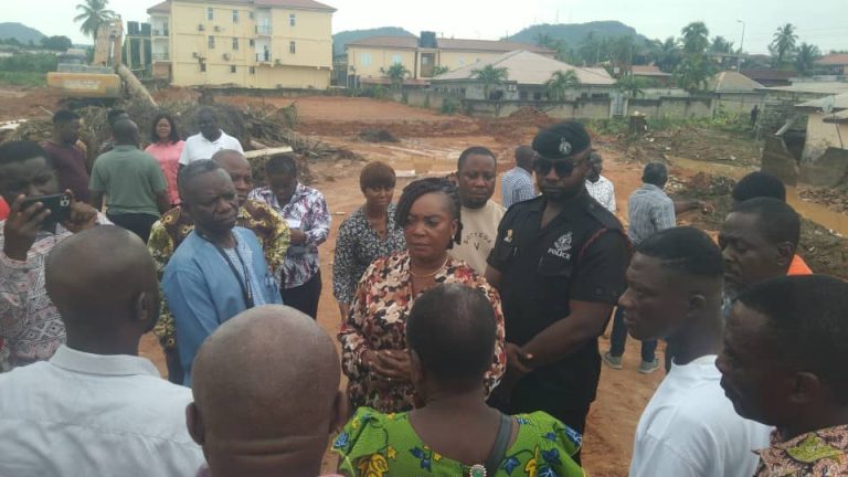 Seized galamsey excavators deployed for emergency dredging in Koforidua