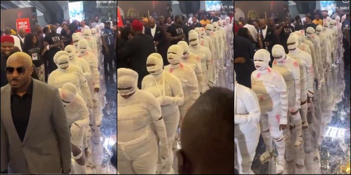 Pretty Mike causes buzz as he makes grand entrance at Obi Cubana’s 50th birthday