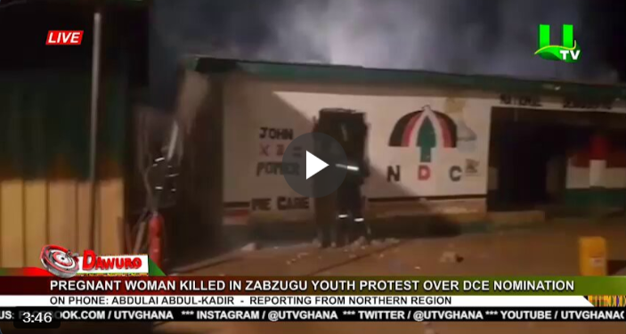 Tragedy – Pregnant woman killed in Zabzugu as youth protest Mahama’s DCE nomination