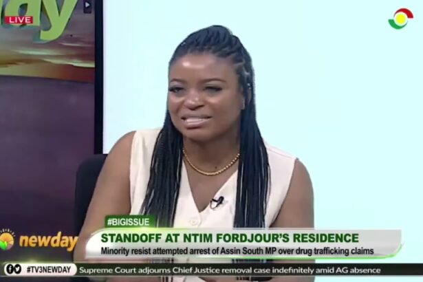 Ama Pratt, VP’s press secretary, addresses the standoff at Ntim Fordjour’s residence