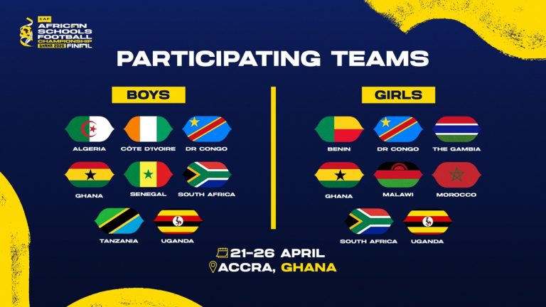Teams arrive in Accra for CAF African Schools Football Championship, Ghana 2025