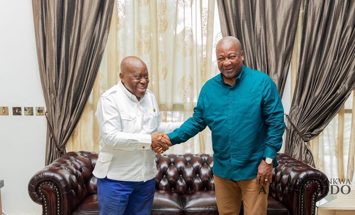 Akufo-Addo Meets President Mahama at Kwahu Easter Celebrations