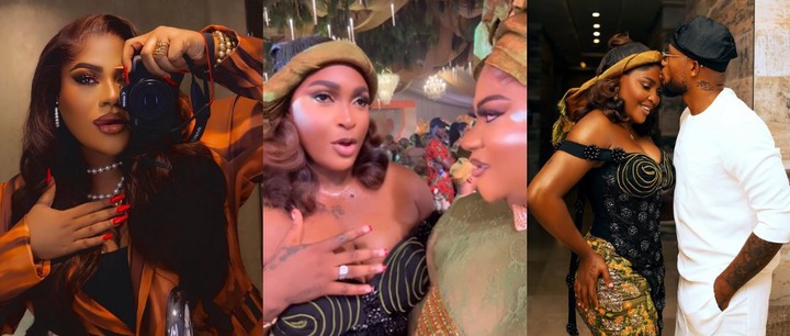 Nkechi Blessing Congratulates Blessing CEO as They End Beef at Priscilla Ojo’s Wedding