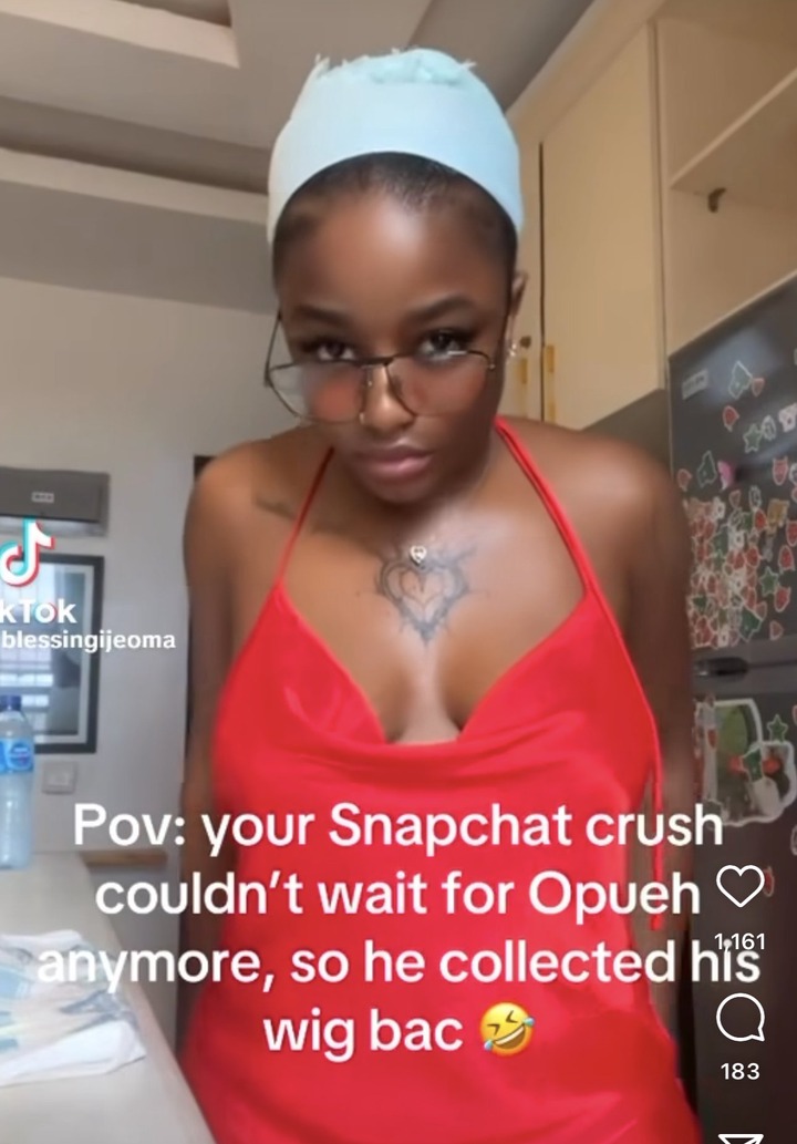 Nigerian recounts how she returned a wig her crush who couldn’t wait to get down with her bought her