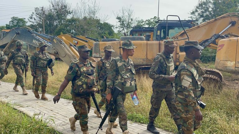 Joint Police-Military team arrests seven galamseyers