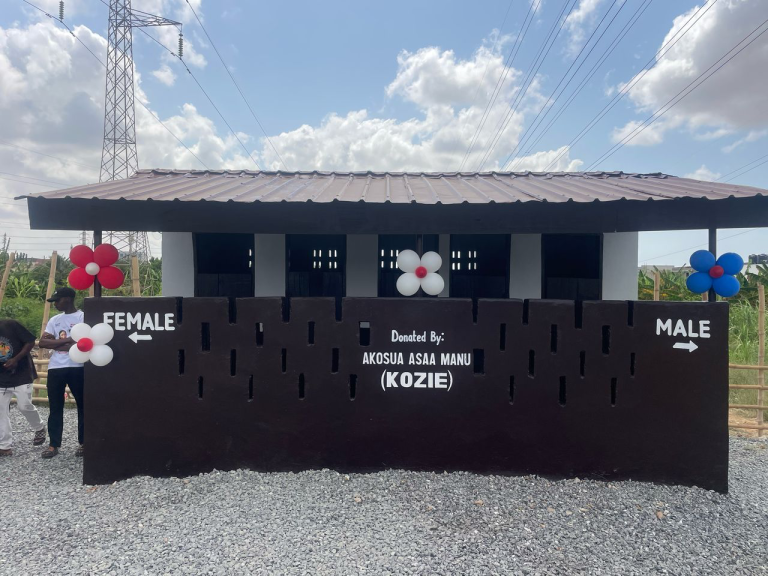 Kozie constructs modern toilet facility for underserved communities in Adjiringanor
