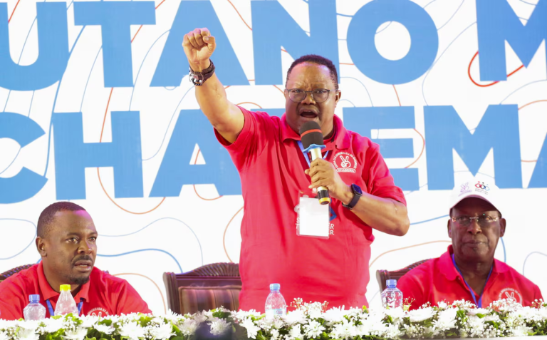 Tanzania opposition leader arrested at rally, his party says