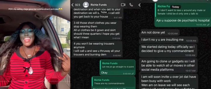 Lady Calls Out Talking Stage Over Excessive Relationship Commandments