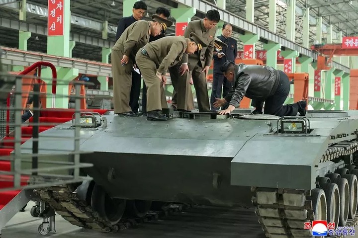 North Korean leader Kim Jong-un looking at stuff from missiles to nothing at all