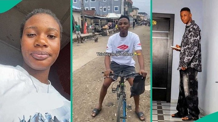 Lovestruck man rides bicycle to girlfriend’s workplace with food, her reaction g…