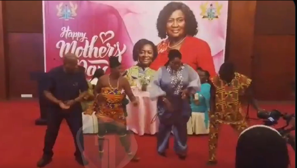 Watch as Gender minister and Alex Segbefia show off dancing skills at Mother’s Day celebration