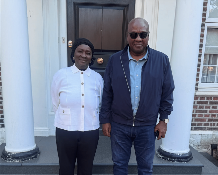 John Mahama visits Prof Opoku-Agyemang; provides update on her health