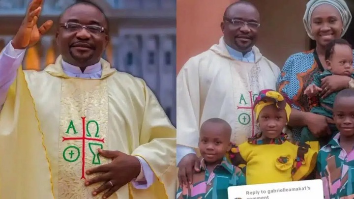 Catholic priest goes viral with his wife and kids