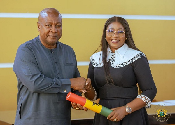 President Mahama swears in Matilda Asante-Asiedu as Second Deputy BoG Governor