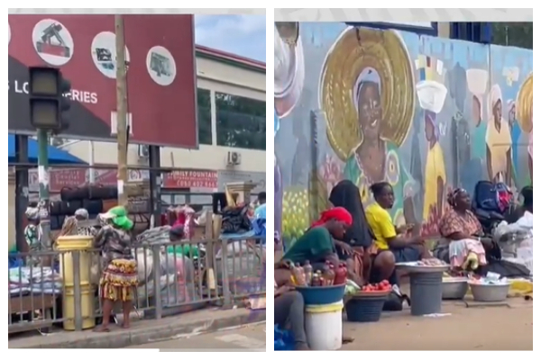 Traders return to Accra Central District’s pavements just a day after decongestion effort