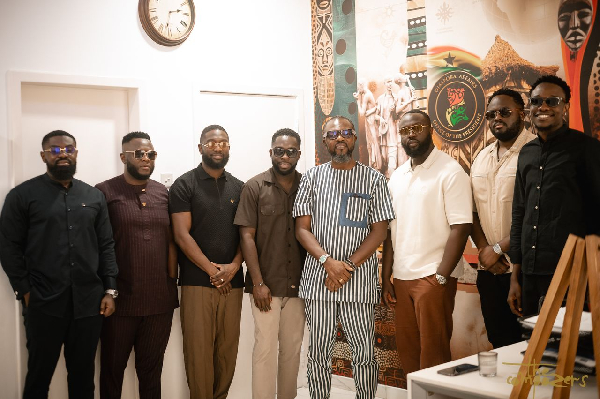 KOD hosts The Compozers at Jubilee House ahead of their concert in Accra