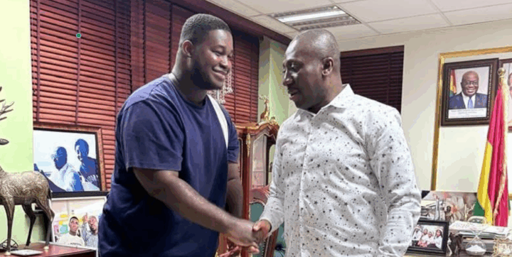 Watch Adenta Kumi jubilate with NPP members following his release from NIB custody