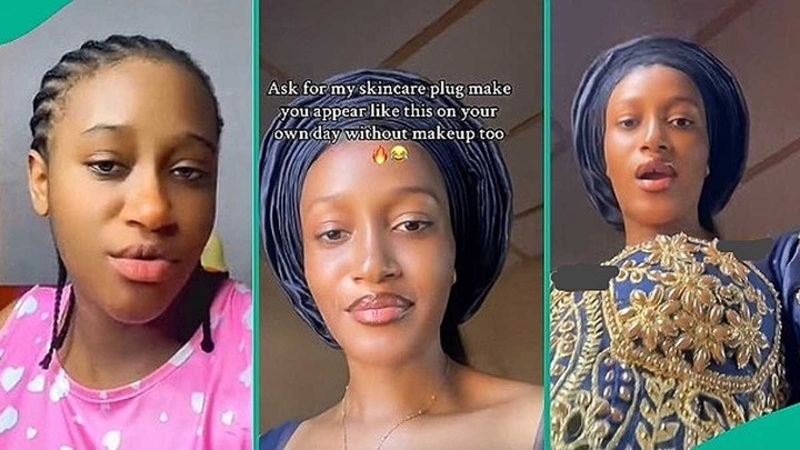 Bride honours dad’s wish to get married without makeup on, people react to video