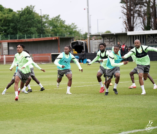 Ghana’s Black Stars hold final training session ahead of Nigeria encounter on Wednesday