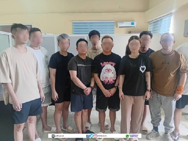 800 mobile phones retrieved as police arrest 10 Chinese, Malaysian cybercrime gang at Weija