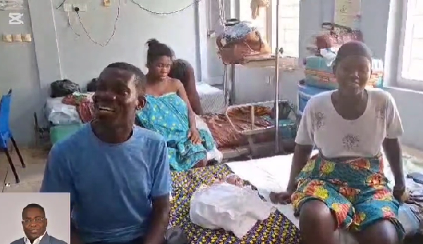Charles Bissue settles hospital bills for new mothers at Essikado Hospital
