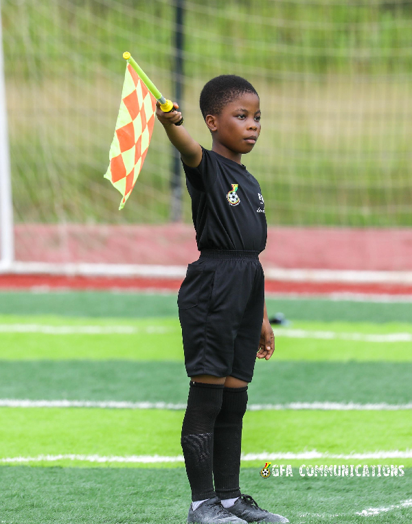 Meet Asomaniwaa Akoto Akrofi, the 7-year-old referee making history in the Eastern Region