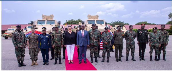 US donates $6m worth of armoured vehicles to GAF to boost national, regional security