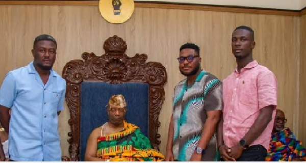 Actor Jeffrey Nortey calls on Ga Mantse ahead of “3 Faces of Jeffrey Nortey” show