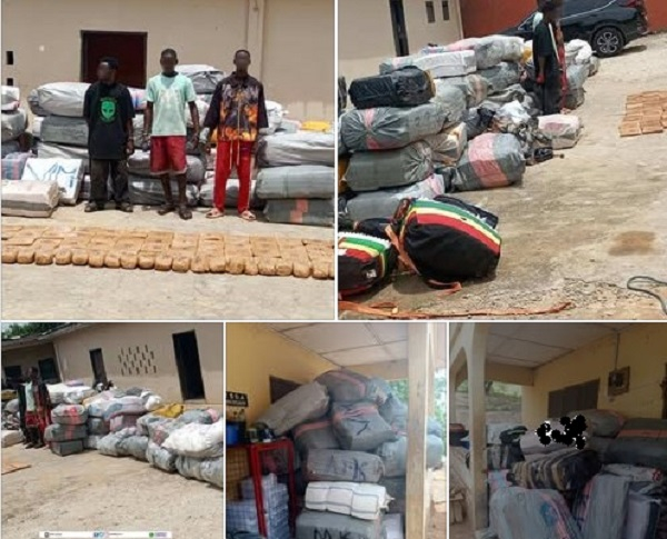Police arrest three in Asuboni drug bust, seize 5,950 packs of Indian hemp