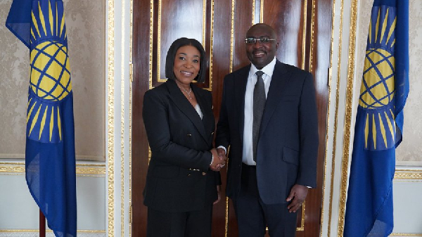 Dr Bawumia visits Shirley Ayorkor Botchwey at Commonwealth Headquarters in London