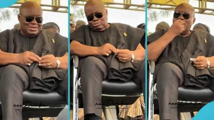 Former President Akufo-Addo’s Humble Public Appearance Sparks Reactions and Praise from Ghanaians