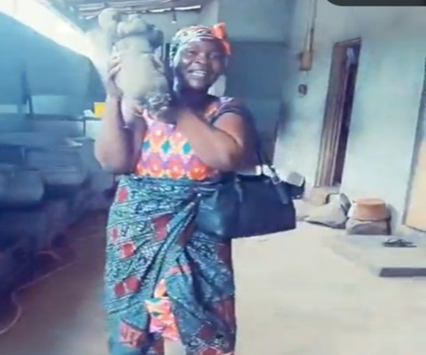 Watch as woman hails ‘saviour’ Mahama after sharp drop in food commodity prices