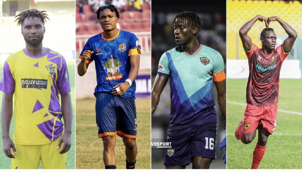 Four GPL stars who made the Black Stars squad for the Unity Cup