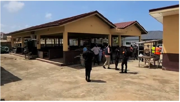 Awutu Senya East MCE relocates traders to Iron City Market as part of Kasoa decongestion exercise
